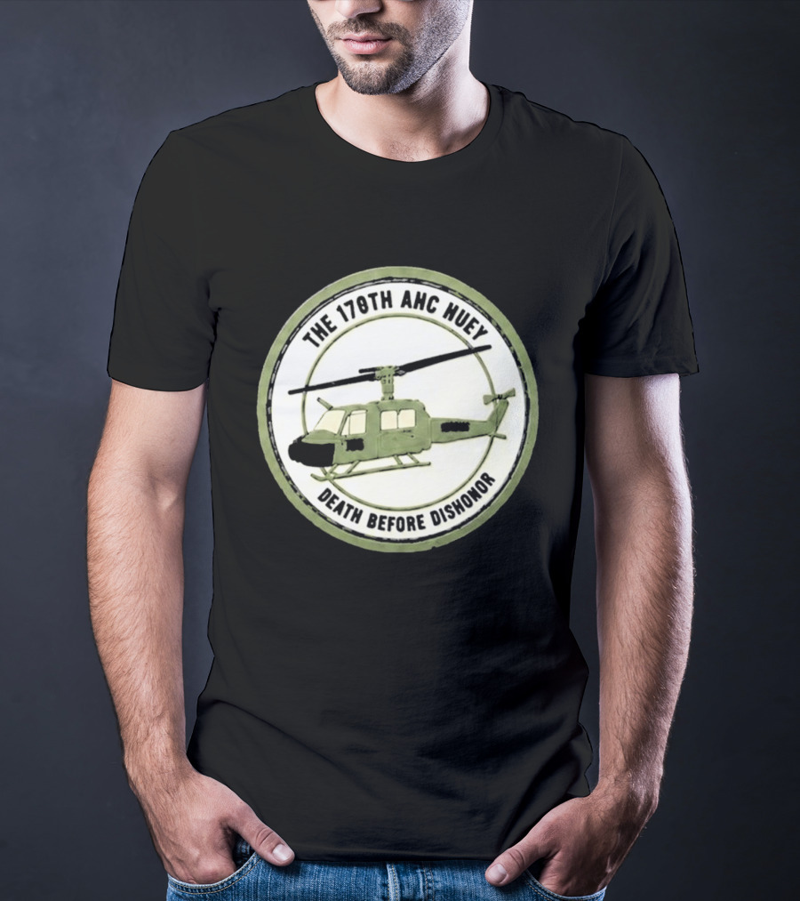 The 178th AHC Huey Death Before Dishonor Helicopter T-Shirt