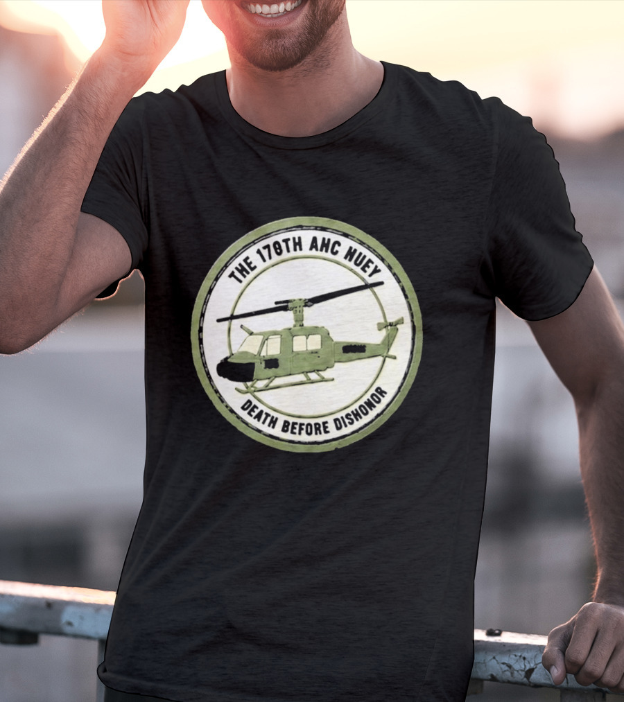 The 178th AHC Huey Death Before Dishonor Helicopter T-Shirt
