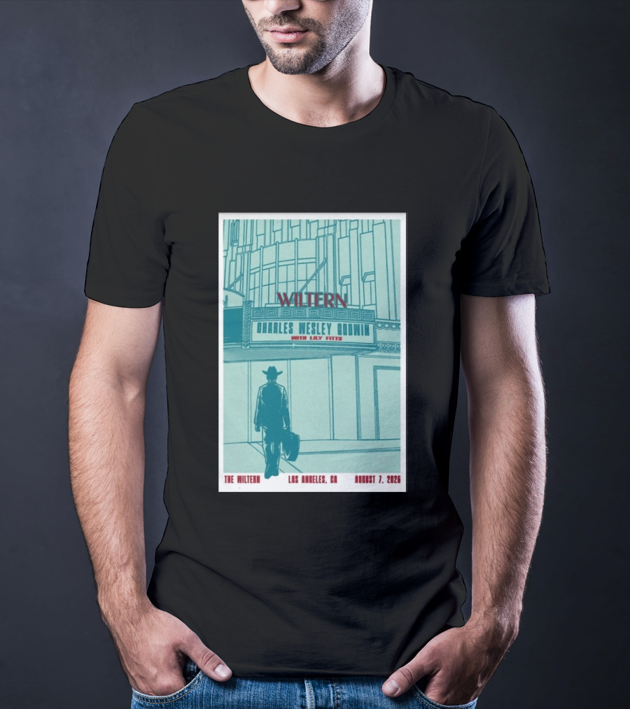 Charles Wesley Godwin Live At The Wiltern With Lilly Hiatt August 7 2026 Los Angeles CA T-Shirt