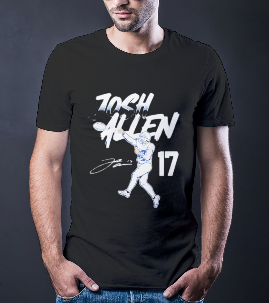 Josh Allen 17 Buffalo Bills Throwing T-Shirt