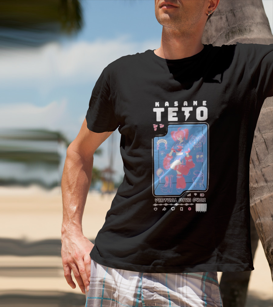 Kasane Teto Virtual Diva 0401 Vocaloid Anime Accessories And Outfit Collection T-Shirt