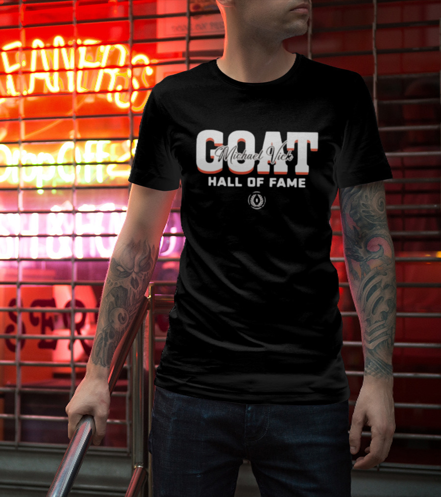 GOAT Michael Vick Hall Of Fame Virginia Tech Hokies 2025 T-Shirt