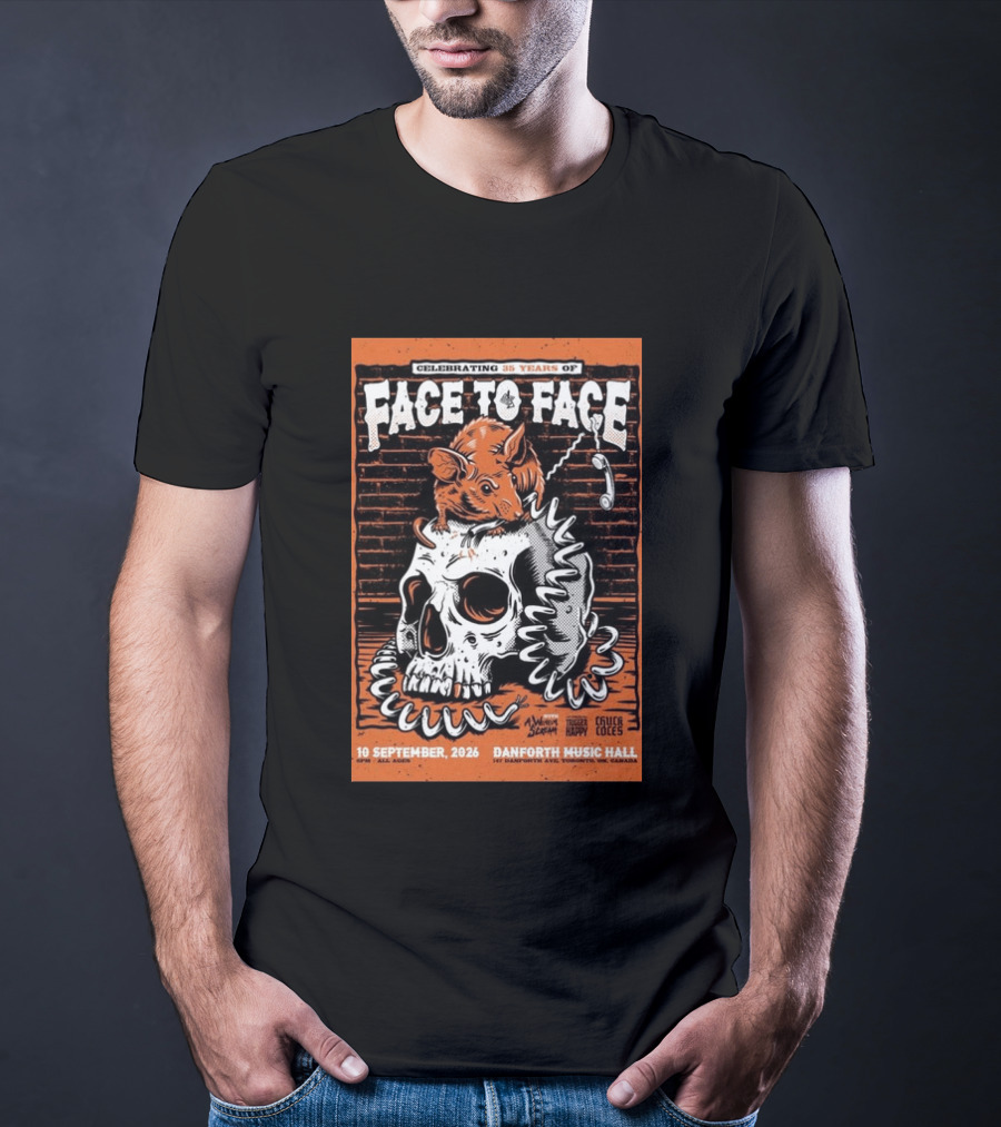 Celebrating 35 Years Of Face To Face In Toronto Sept 10 2026 Danforth Music Hall T-Shirt