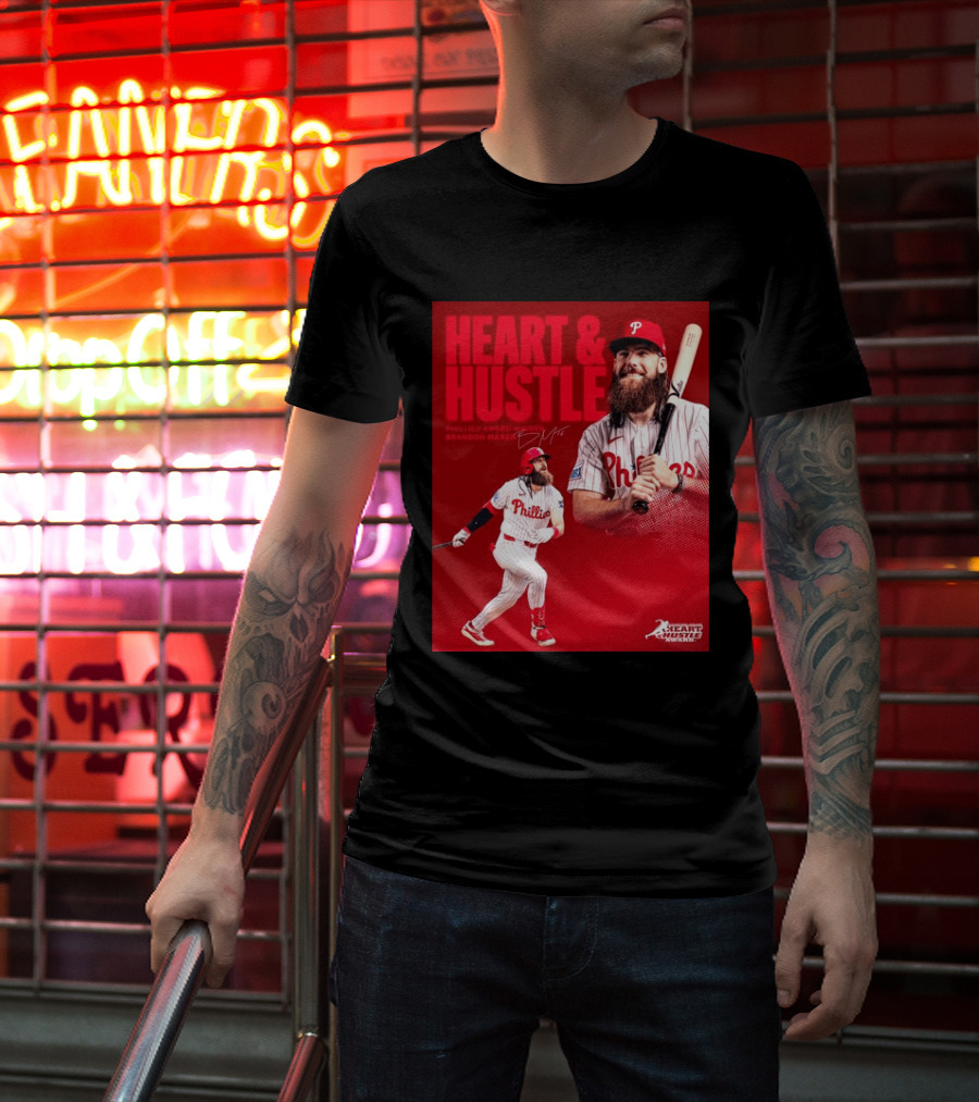 Philadelphia Phillies Heart & Hustle Award Winner Brandon Marsh T-Shirt