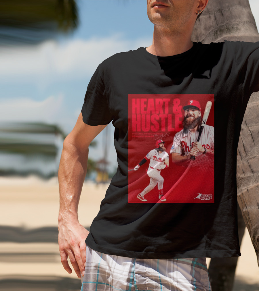 Philadelphia Phillies Heart & Hustle Award Winner Brandon Marsh T-Shirt