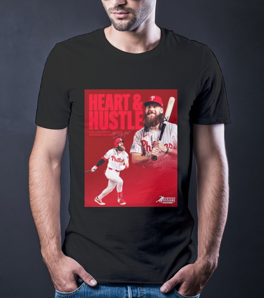 Philadelphia Phillies Heart & Hustle Award Winner Brandon Marsh T-Shirt