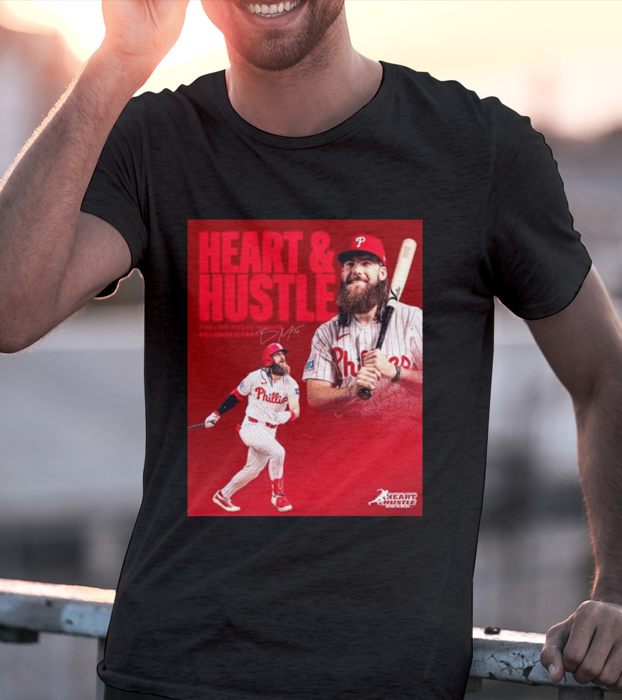 Philadelphia Phillies Heart & Hustle Award Winner Brandon Marsh T-Shirt