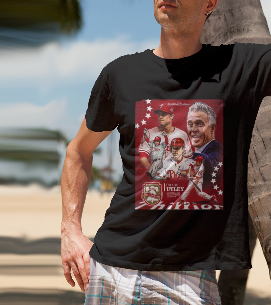 Phillies Nation Chase Utley 2026 Wall Of Fame Inductee Phillies T-Shirt