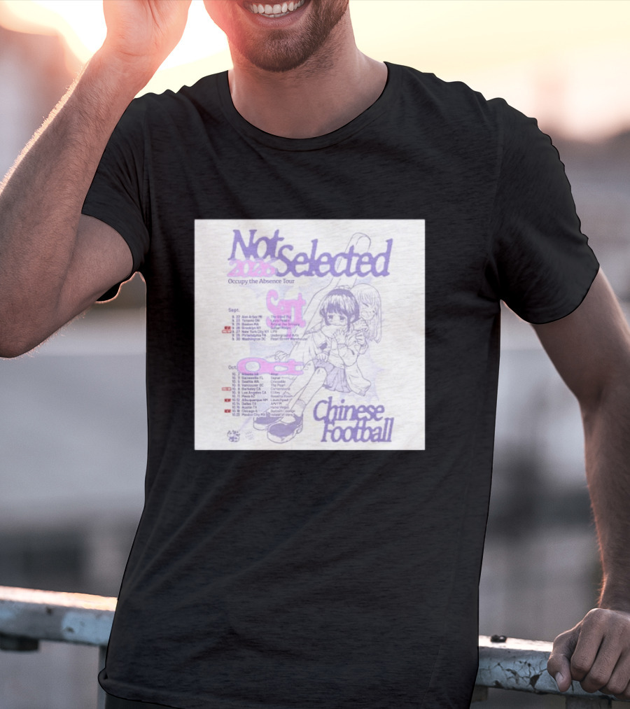 Not Selected 2026 Occupy The Absence Tour Chinese Football Anime T-Shirt