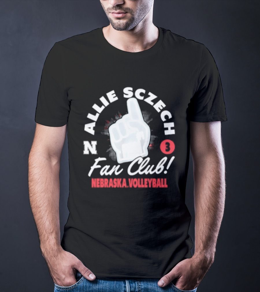 Allie Sczech Fan Club Nebraska Volleyball 3 T-Shirt