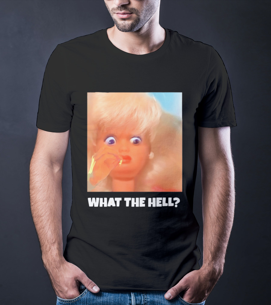 What The Hell Doll Meme Reaction Funny Expression T-Shirt