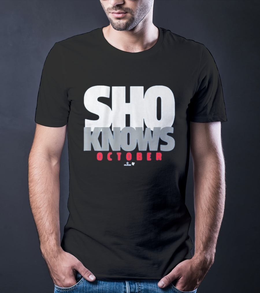 Shohei Ohtani Sho Knows October Bold Statement Athlete T-Shirt