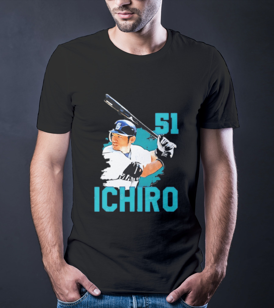 Ichiro Suzuki 51 Seattle Mariners MLB Baseball T-Shirt