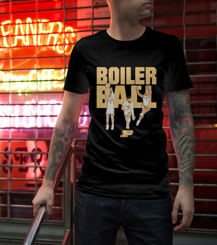 Braden Smith Fletcher Loyer Trey Kaufman Renn Purdue Basketball Boiler Ball T-Shirt