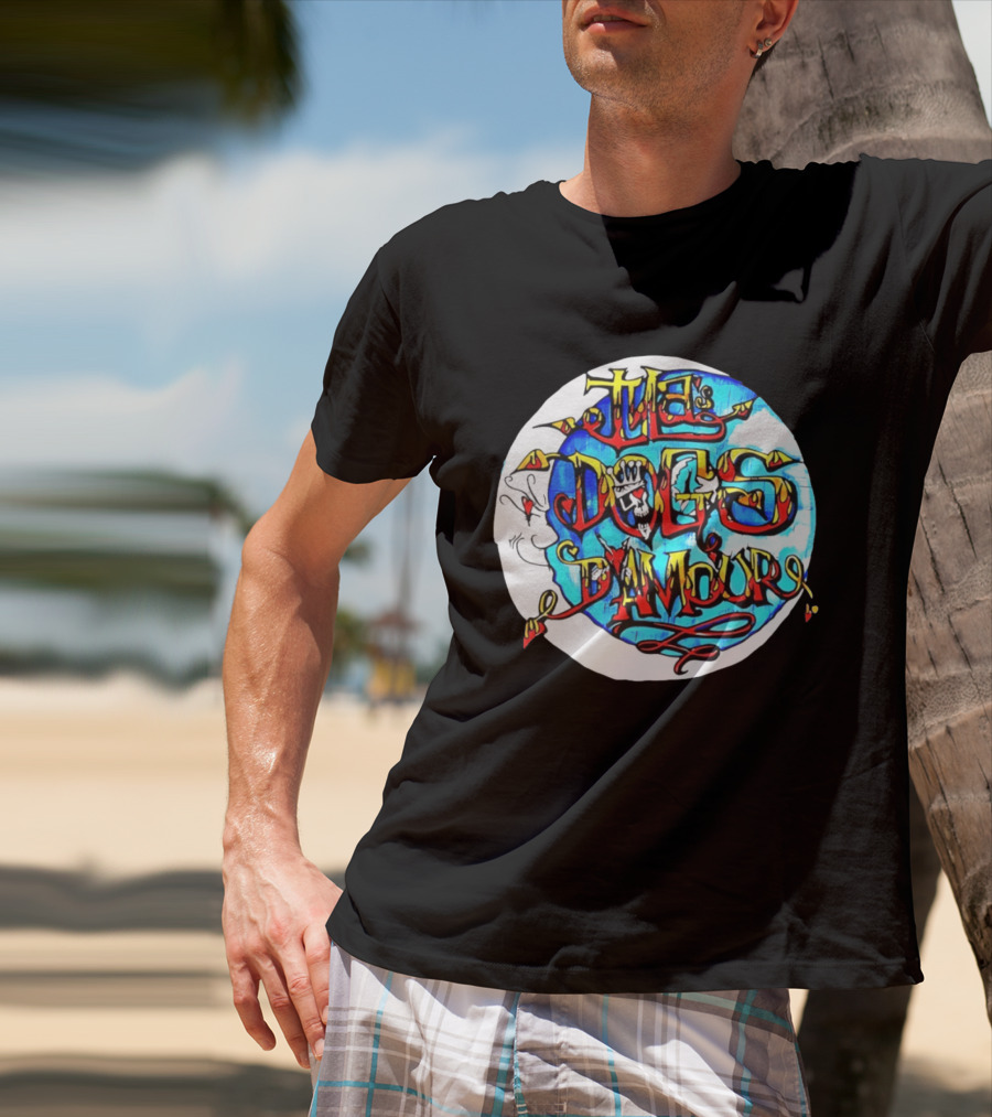The Dogs D'Amour Iconic Band Logo Vibrant Skull T-Shirt