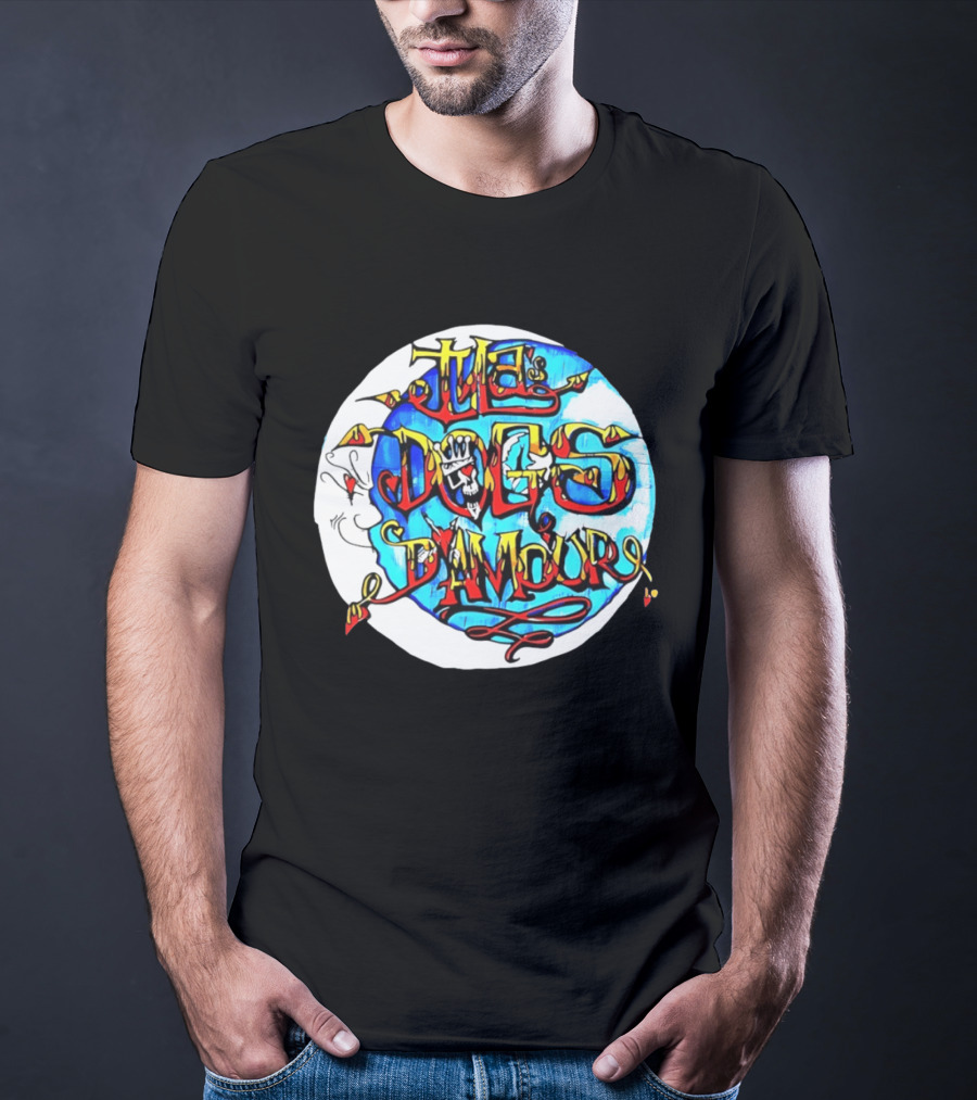 The Dogs D'Amour Iconic Band Logo Vibrant Skull T-Shirt