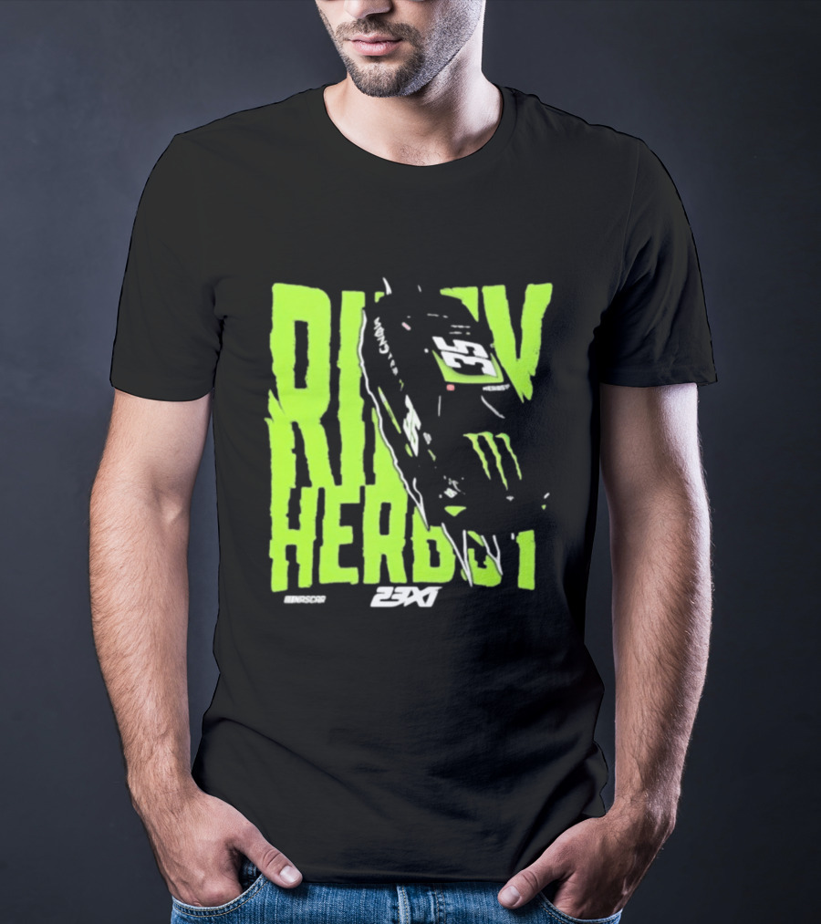 Riley Herbst 2023 23XI NASCAR Monster Energy Racing 98 T-Shirt