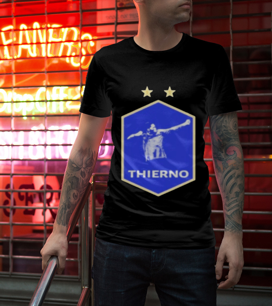 Thierno Barry Everton FC Two Stars Blue Crest T-Shirt