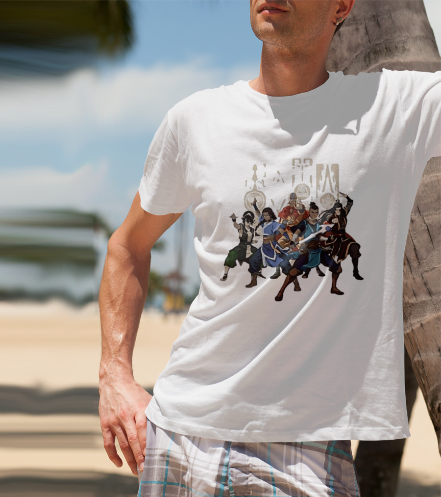 Avatar The Last Airbender Aang Katara Toph Sokka Zuko Elemental T-Shirt