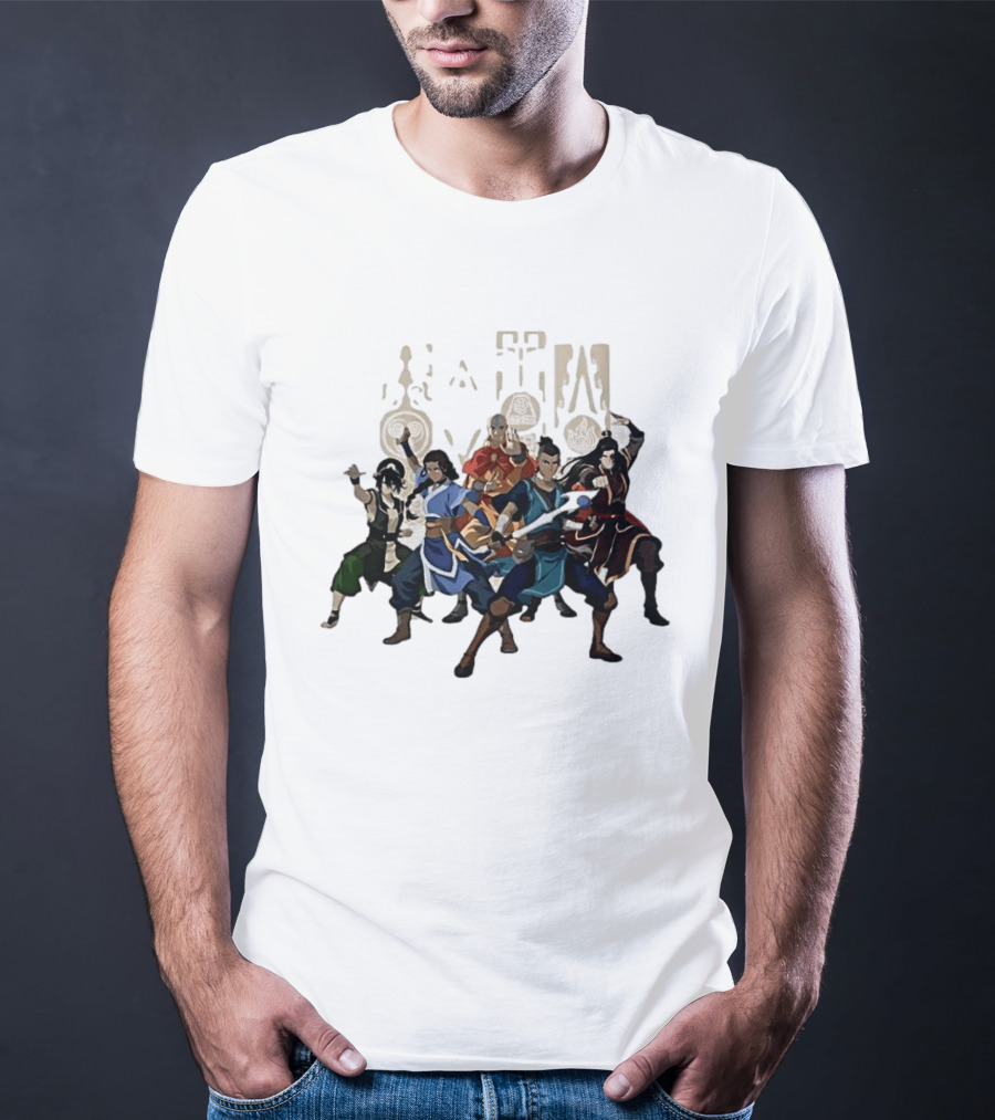 Avatar The Last Airbender Aang Katara Toph Sokka Zuko Elemental T-Shirt