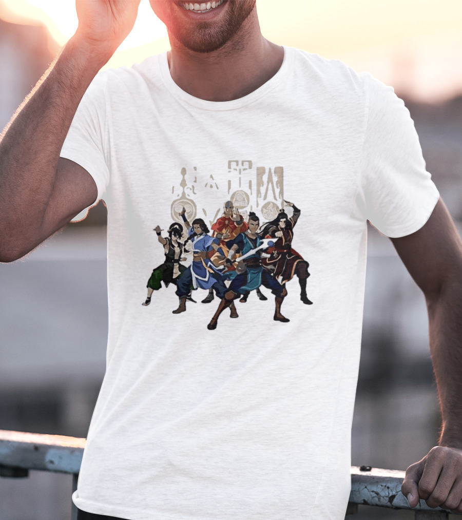 Avatar The Last Airbender Aang Katara Toph Sokka Zuko Elemental T-Shirt