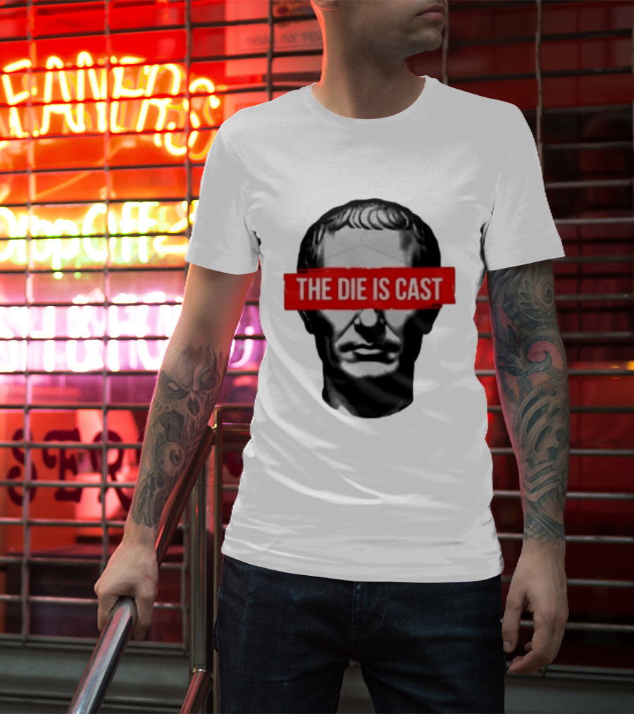 Julius Caesar The Die Is Cast Roman Historical Bust T-Shirt