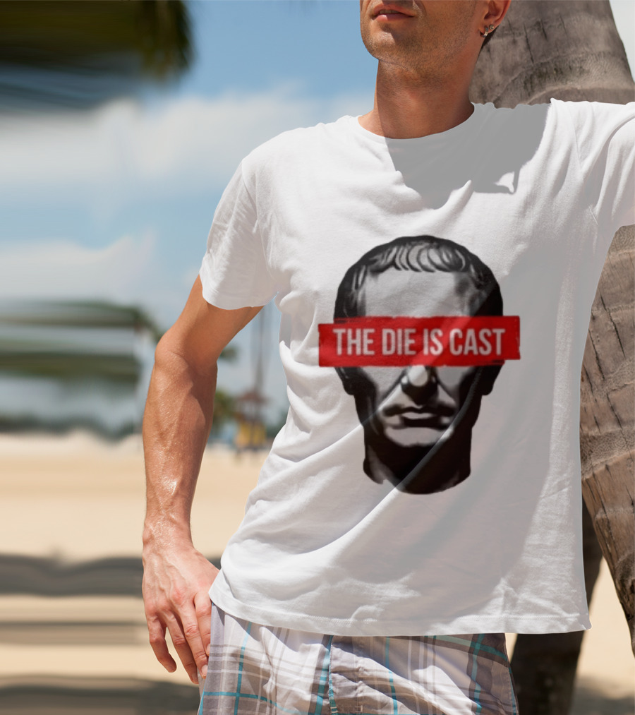 Julius Caesar The Die Is Cast Roman Historical Bust T-Shirt
