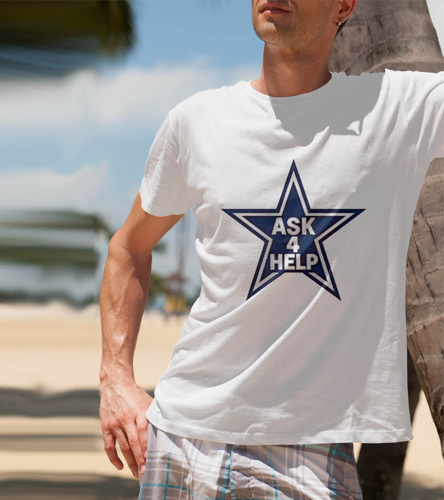 Dallas Cowboys Classic Ask 4 Help Star T-Shirt