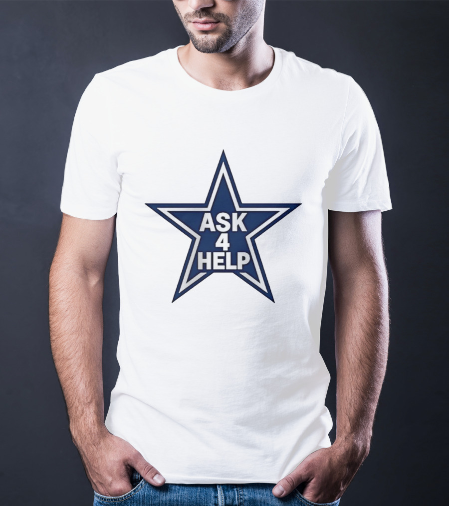 Dallas Cowboys Classic Ask 4 Help Star T-Shirt