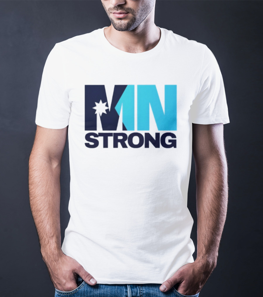 MN Strong Minneapolis Minnesota Kiss Cut Star T-Shirt
