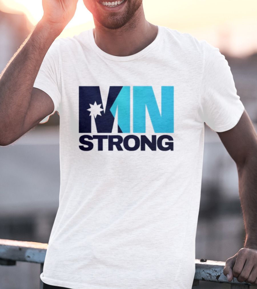MN Strong Minneapolis Minnesota Kiss Cut Star T-Shirt