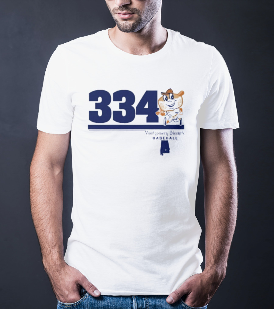 Montgomery Biscuits Baseball 334 Biscuits T-Shirt