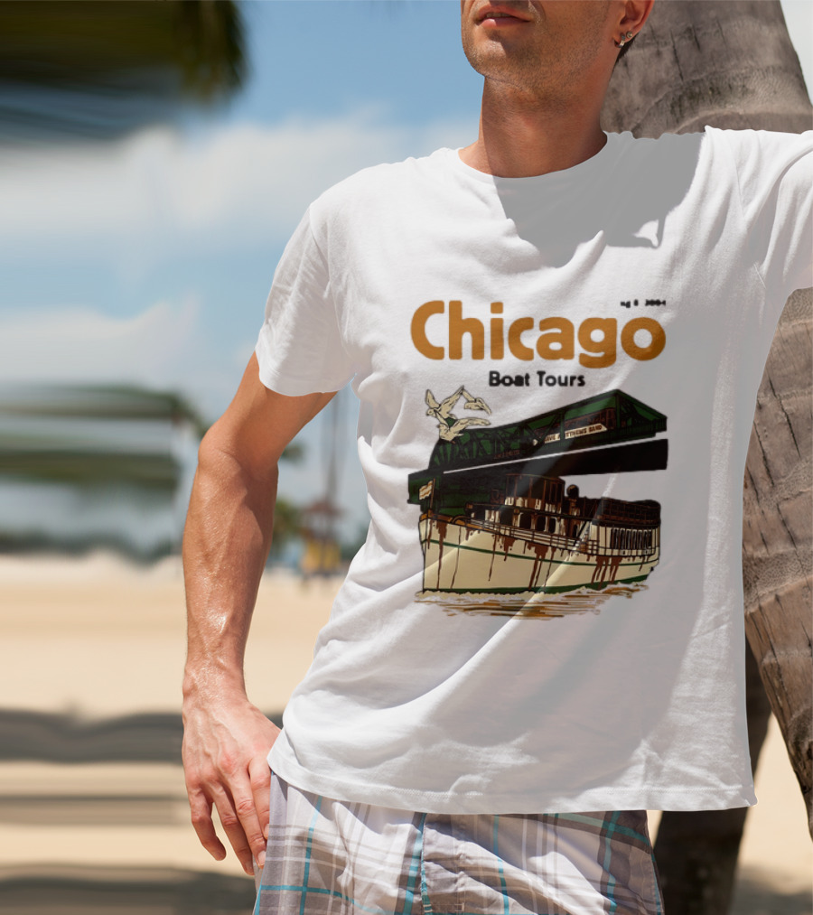 Dave Matthews Band Chicago Boat Tours August 8 2004 Vintage Concert T-Shirt