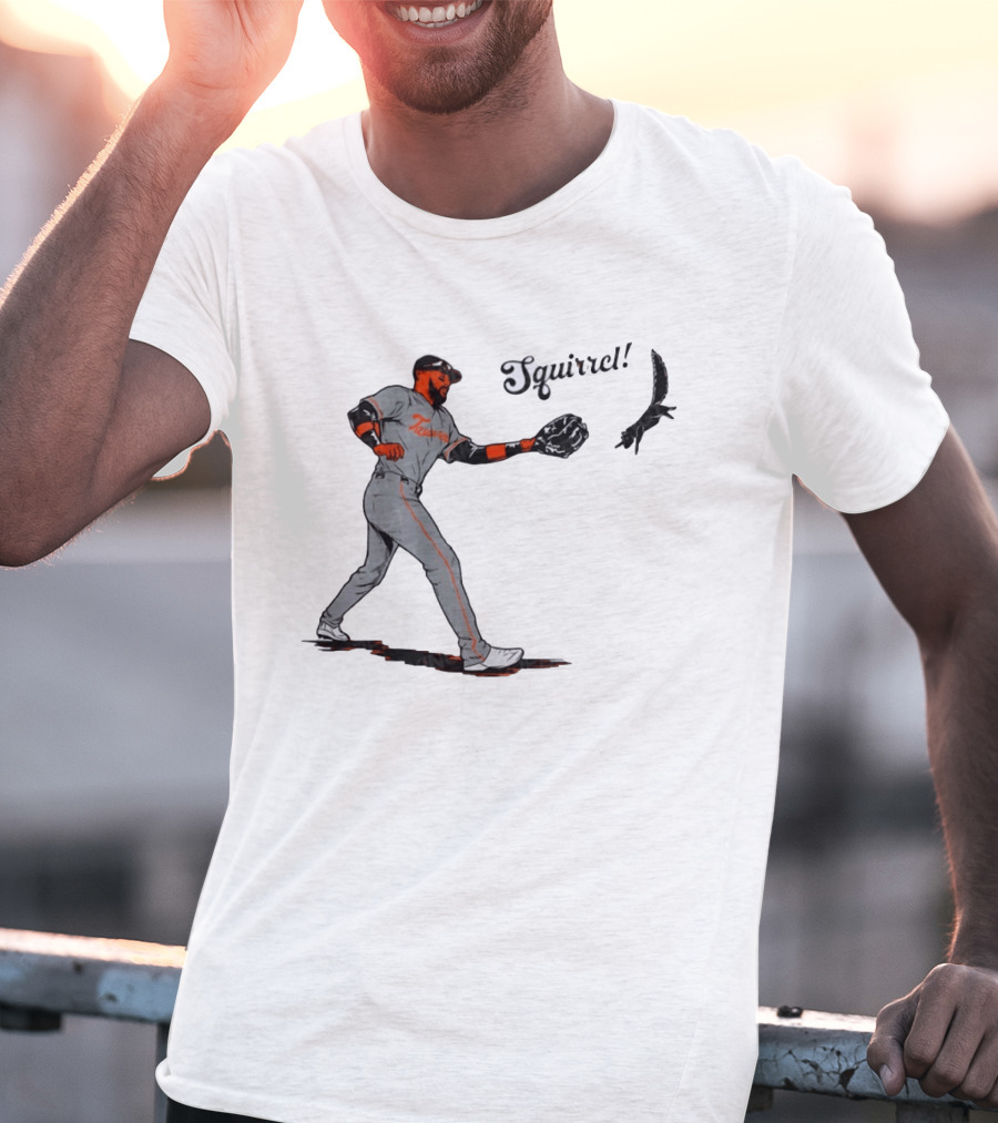 Tavares Squirrel Baltimore Orioles Baseball Moment Sports T-Shirt