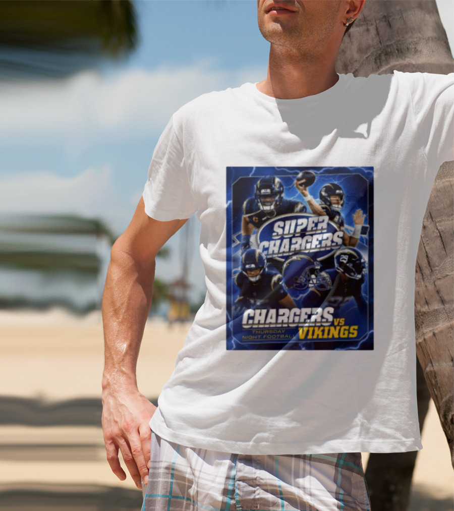 Super Chargers Vs Vikings Thursday Night Football 2025 T-Shirt