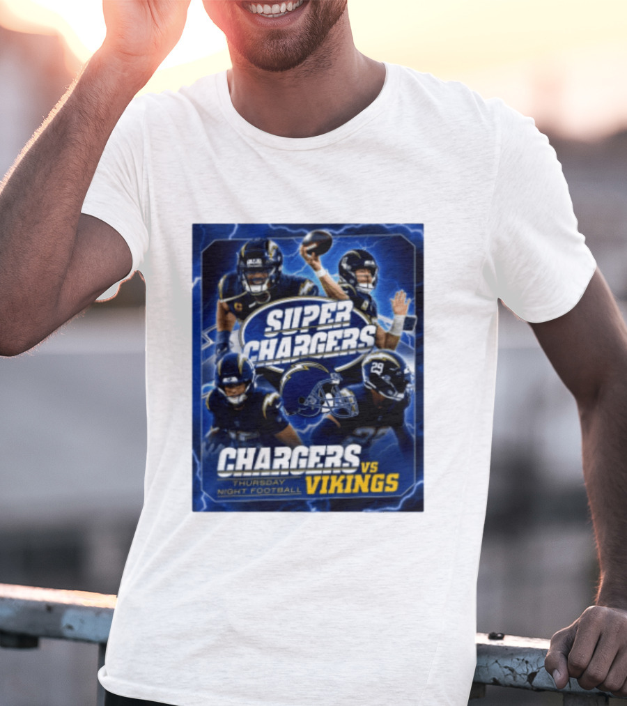 Super Chargers Vs Vikings Thursday Night Football 2025 T-Shirt