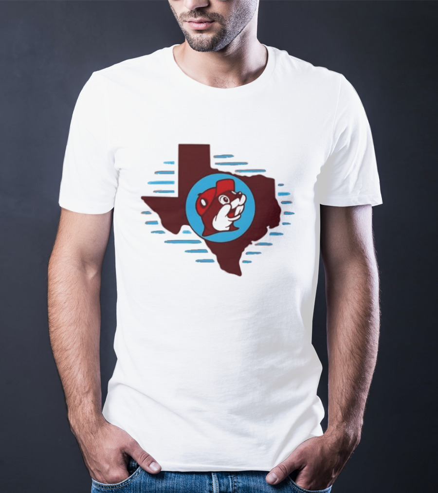 Buc Ees Texas Beaver Icon State Outline Trending T-Shirt