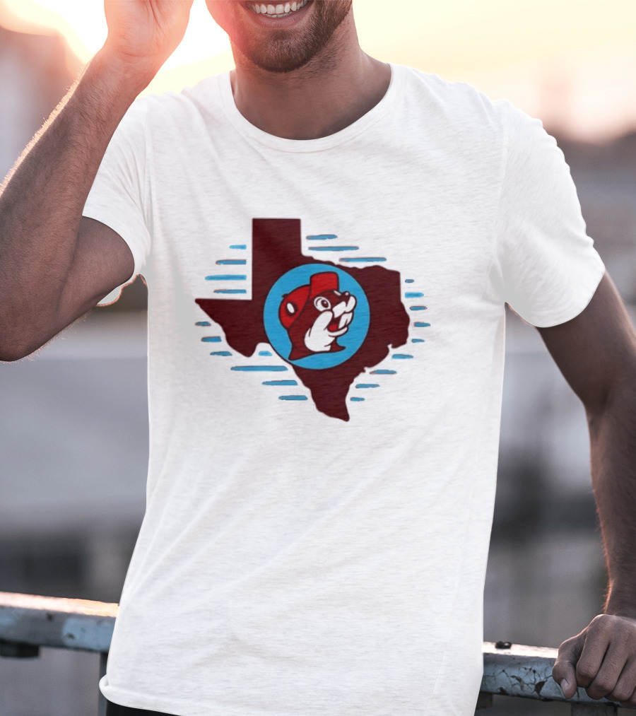 Buc Ees Texas Beaver Icon State Outline Trending T-Shirt
