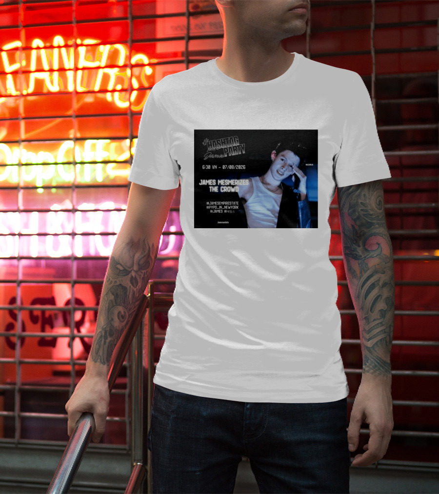 Hashtag Party With James PYPD Tour New York Crowd Mesmerized 07/08/2026 T-Shirt