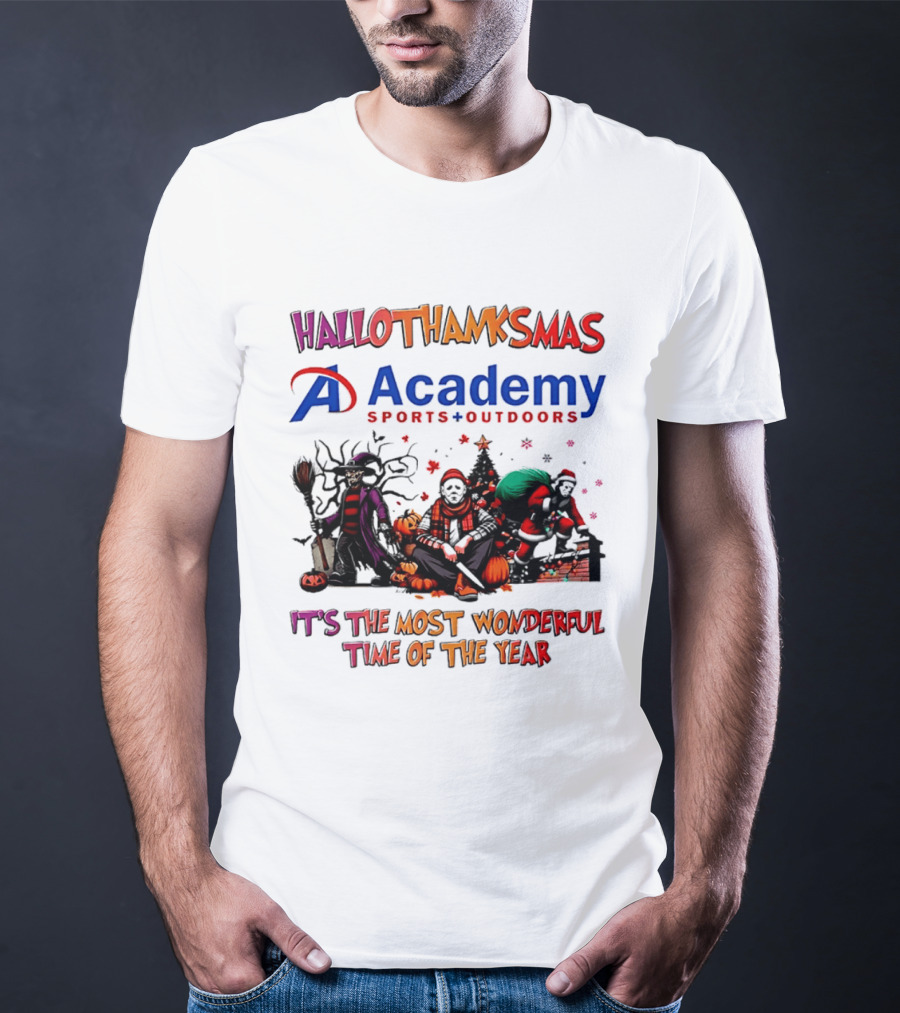 Hallothanksmas Academy Sports Outdoors It's The Most Wonderful Time T-Shirt