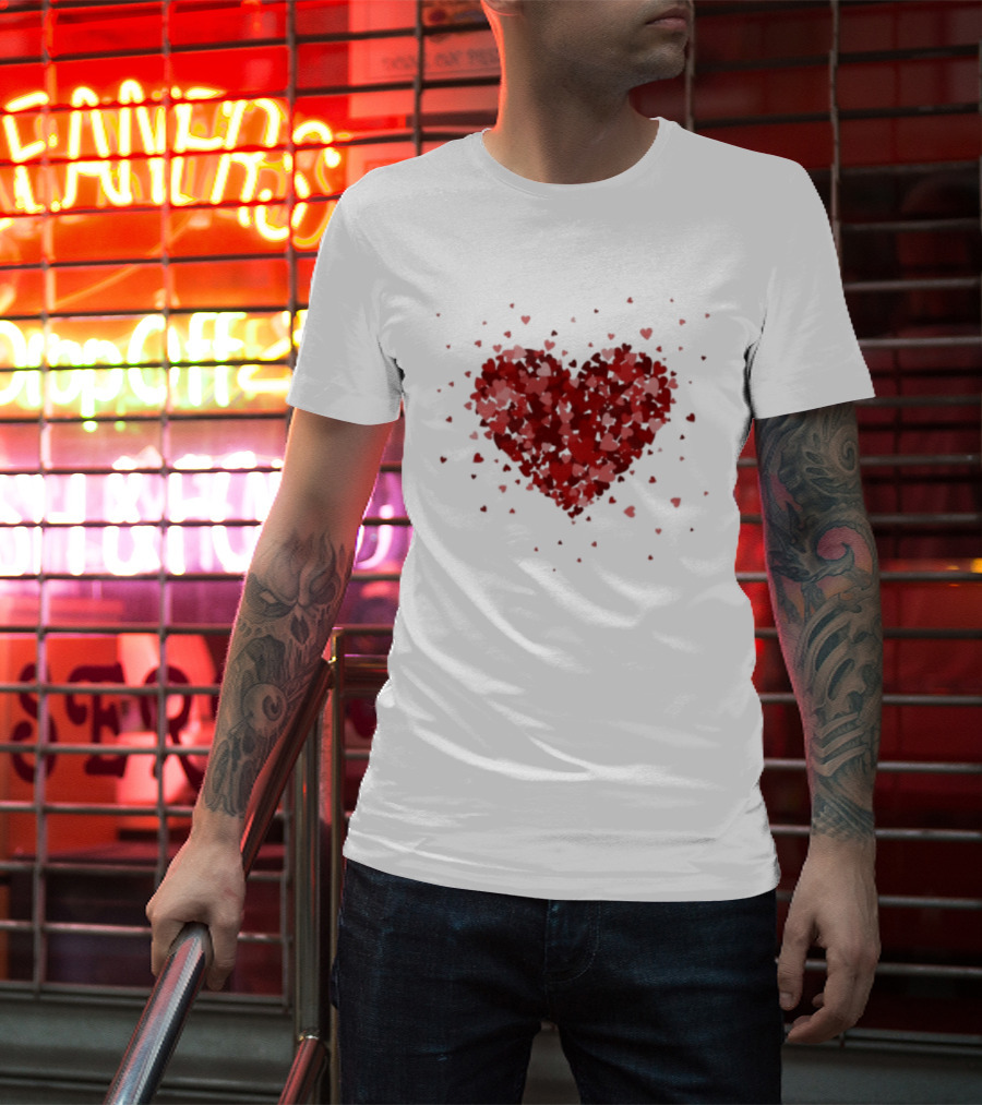 Romantic Valentine Tiny Hearts Xoxo Love T-Shirt