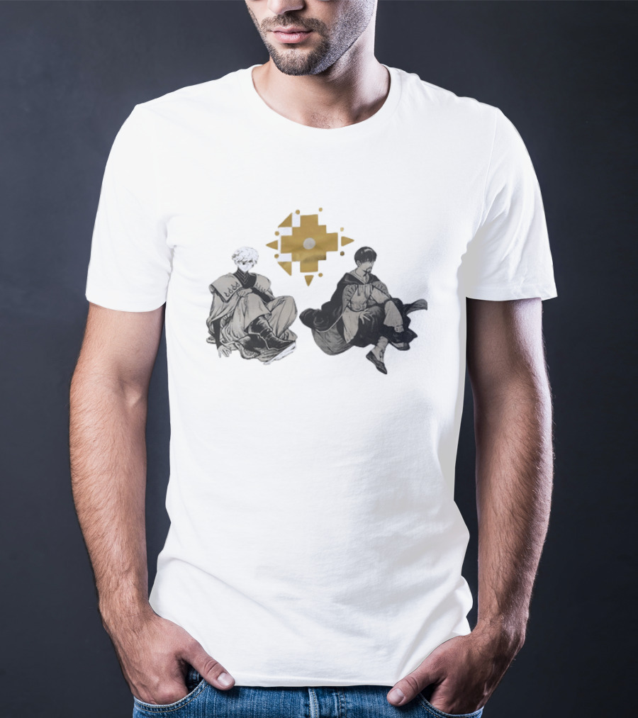 Witch Hat Atelier Character Art Featuring Stylish Outfits And Geometric T-Shirt