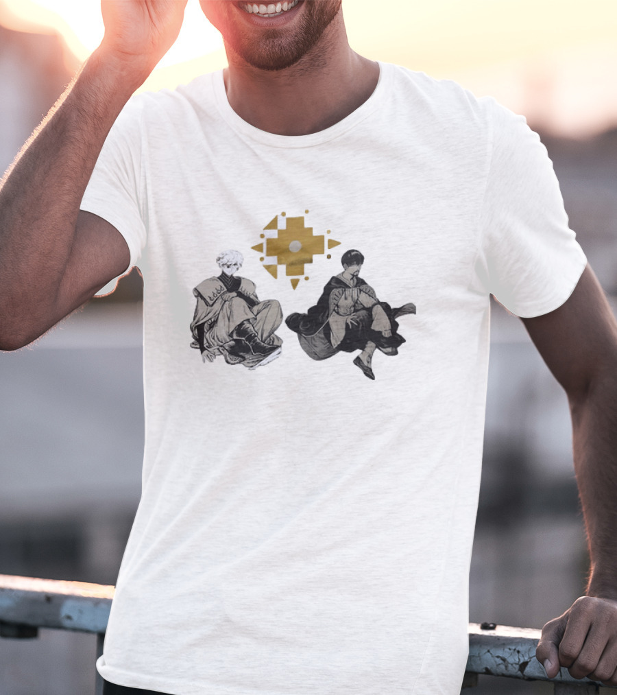 Witch Hat Atelier Character Art Featuring Stylish Outfits And Geometric T-Shirt