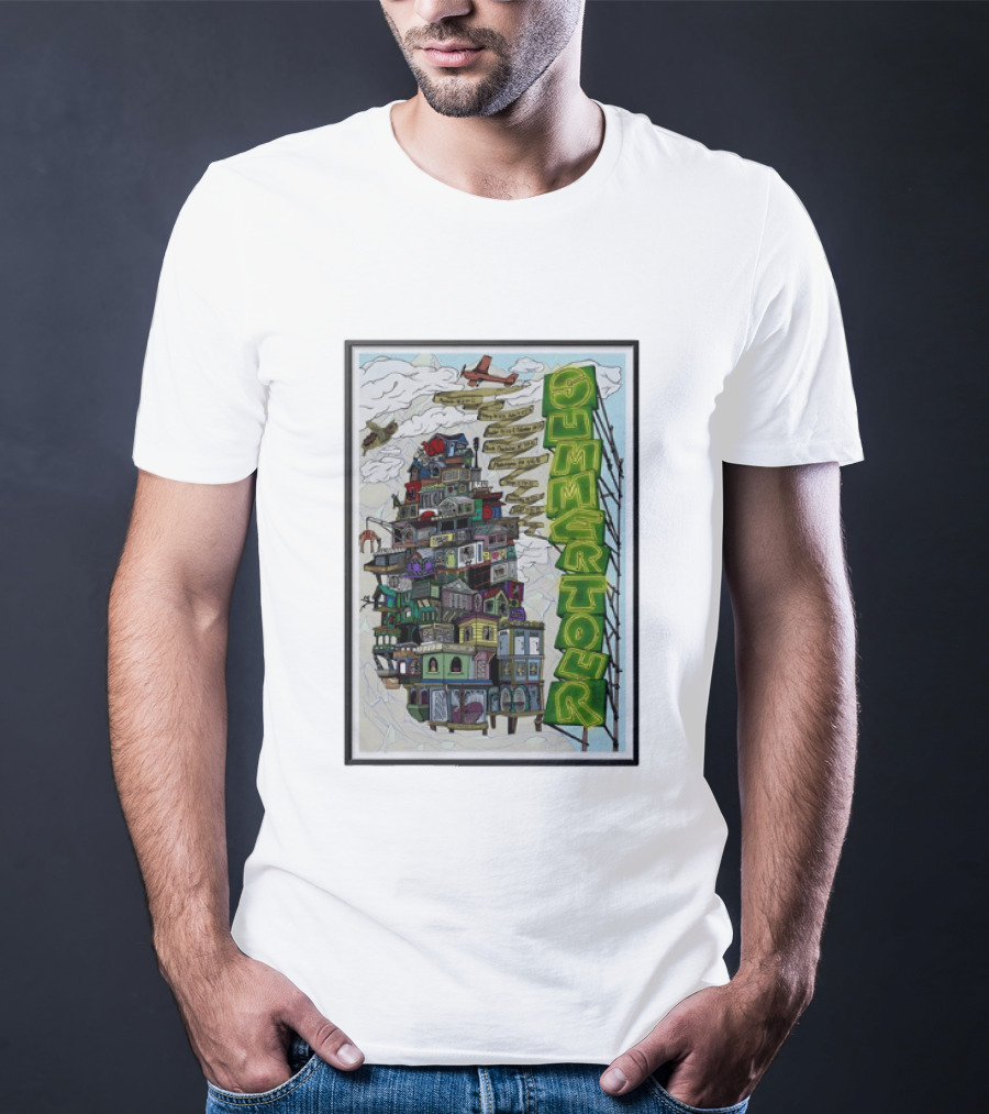 Phish Summer Tour 2025 With Signposts And Plane T-Shirt