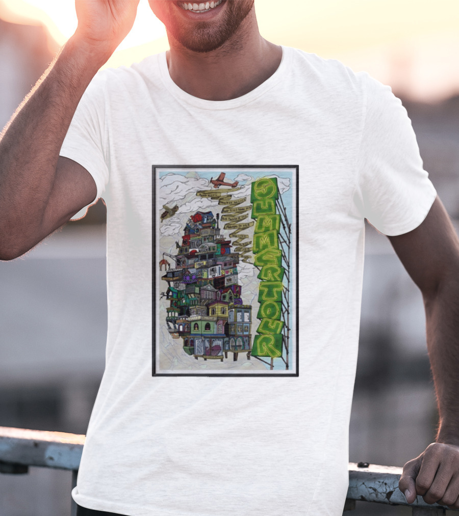 Phish Summer Tour 2025 With Signposts And Plane T-Shirt