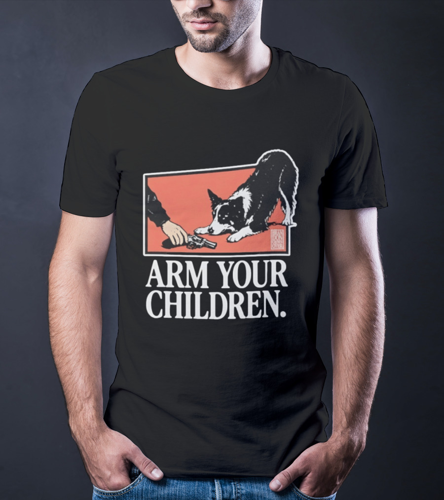 Arm Your Children Brandon Gone Over Dog T-Shirt