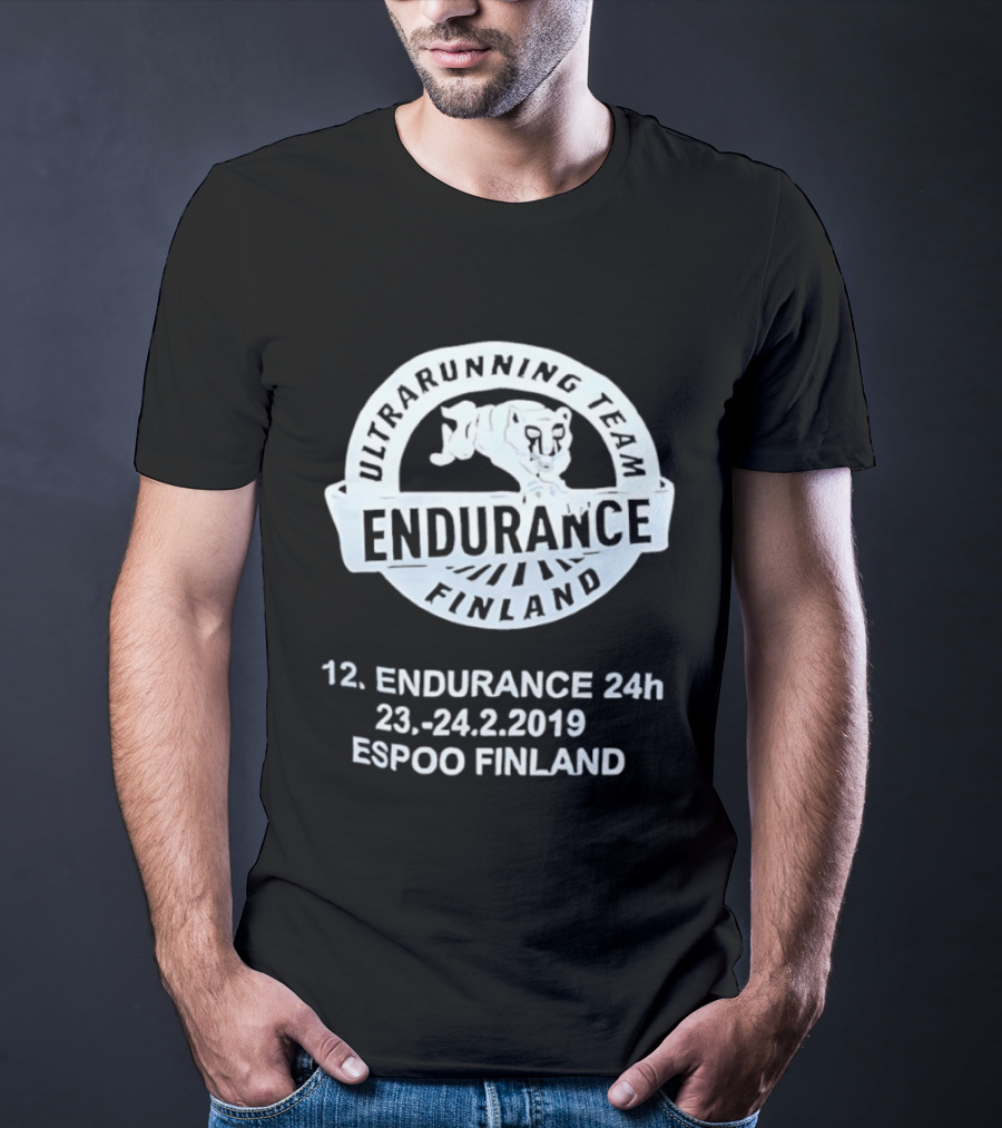 Endurance Finland Ultrarunning Team 12th 24h 23 24.2.2019 Espoo Finland T-Shirt
