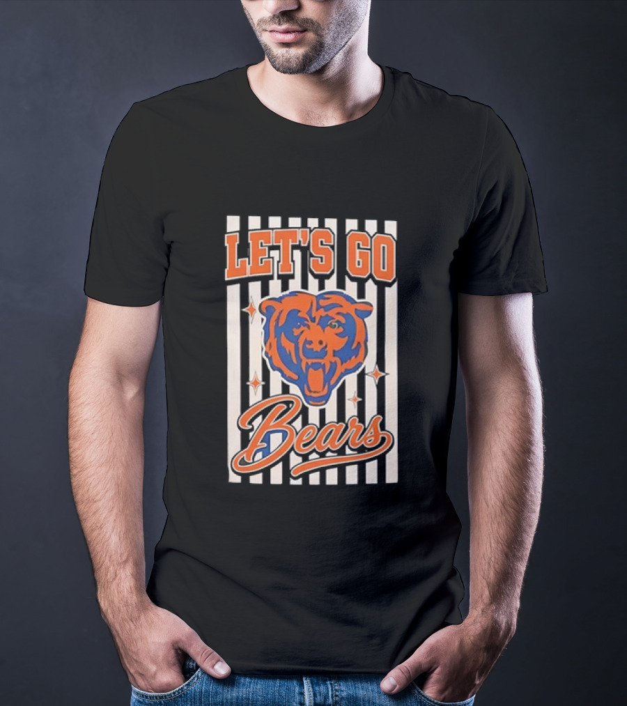 Let's Go Chicago Bears Fan Support T-Shirt