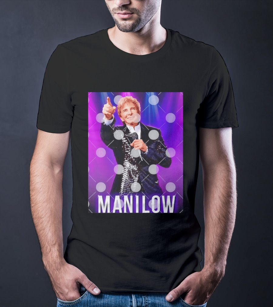 Barry Manilow Starry Stage Performance Concert T-Shirt