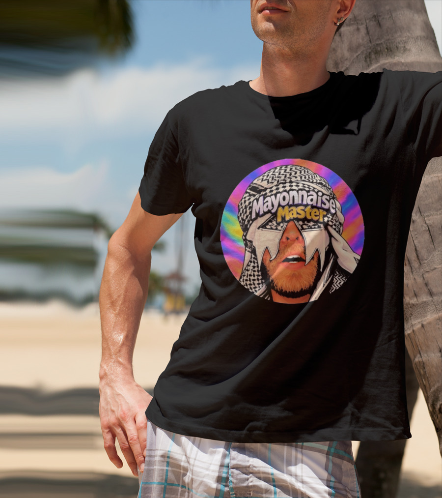 Mayonnaise Master Psychedelic Headwear Humor T-Shirt